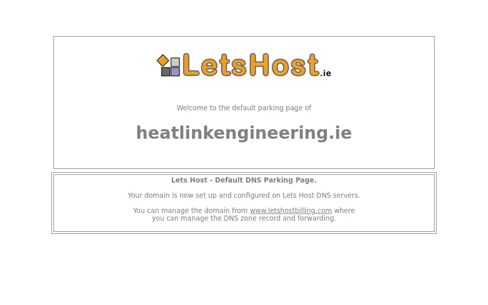 Screenshot of heatlinkengineering.ie