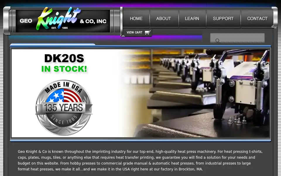 Screenshot of heatpress.com