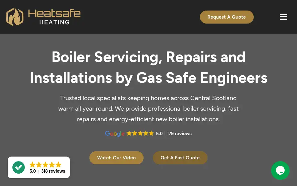 Screenshot of heatsafeheatingltd.co.uk
