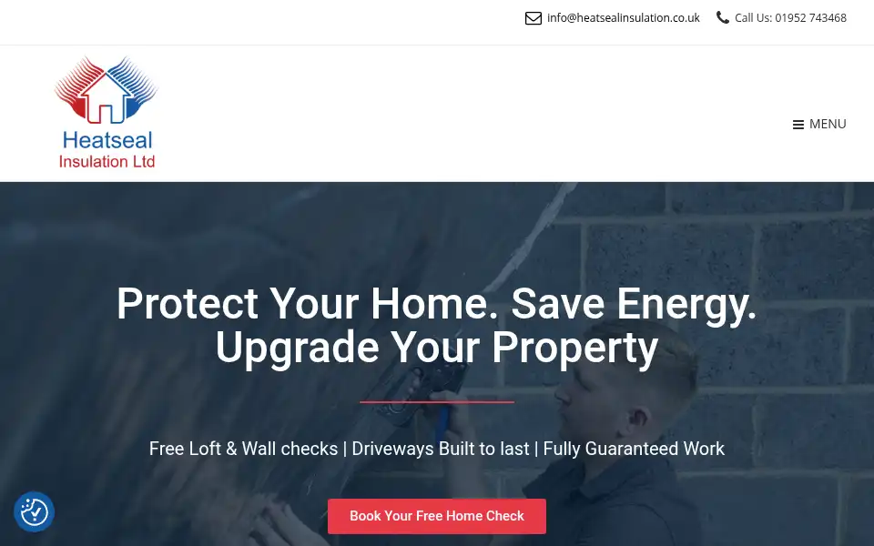 Screenshot of heatsealinsulation.co.uk