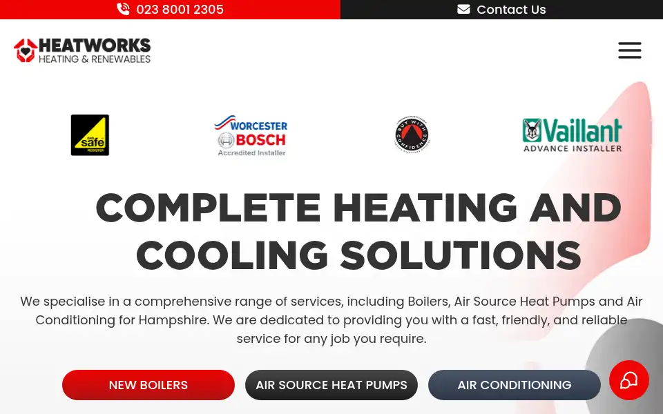 Screenshot of heatworksuk.com