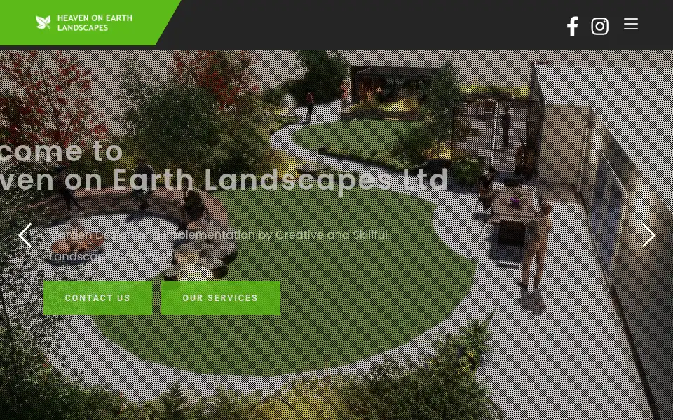 Screenshot of heavenonearthlandscapes.uk
