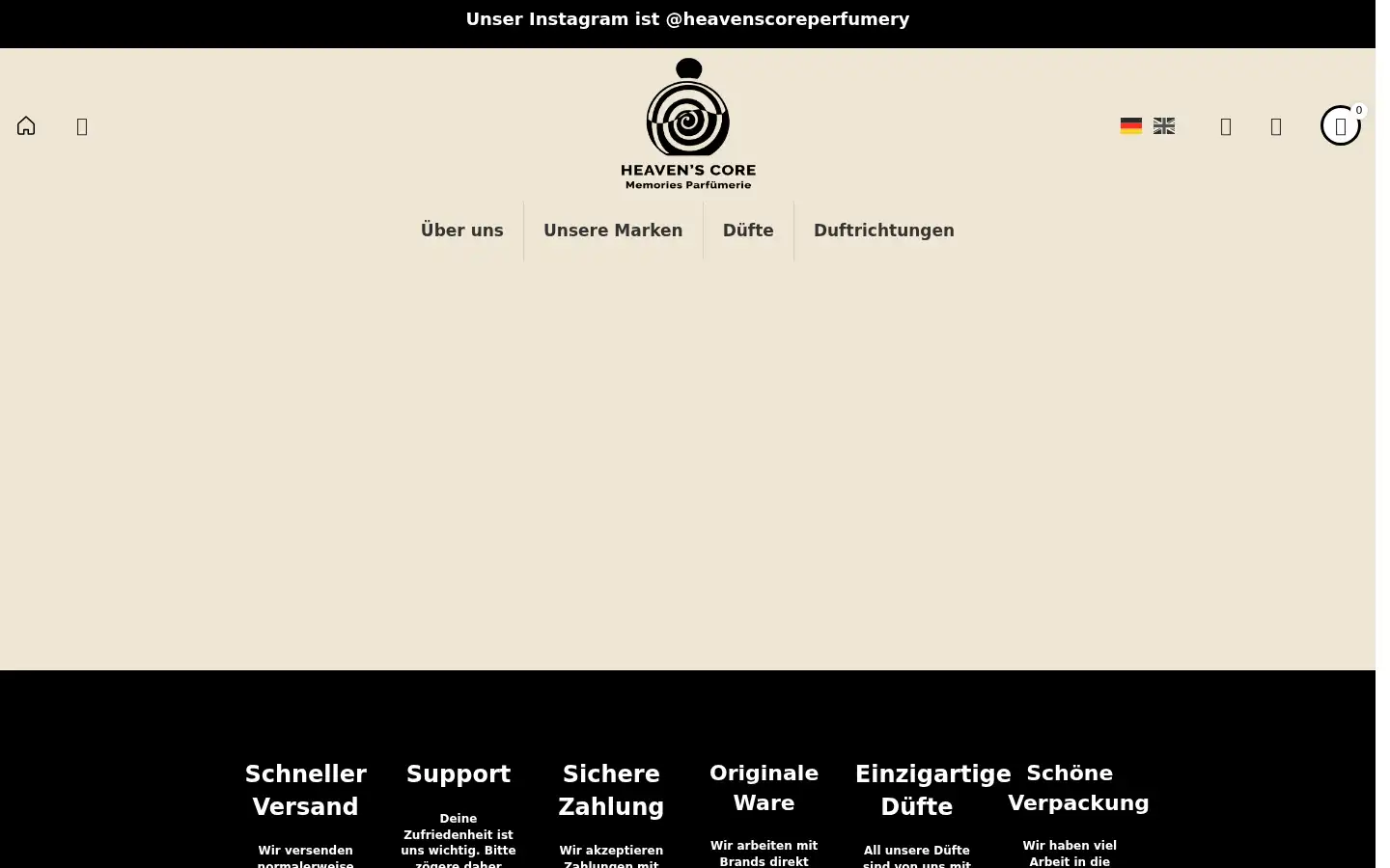 Screenshot of heavenscore.de