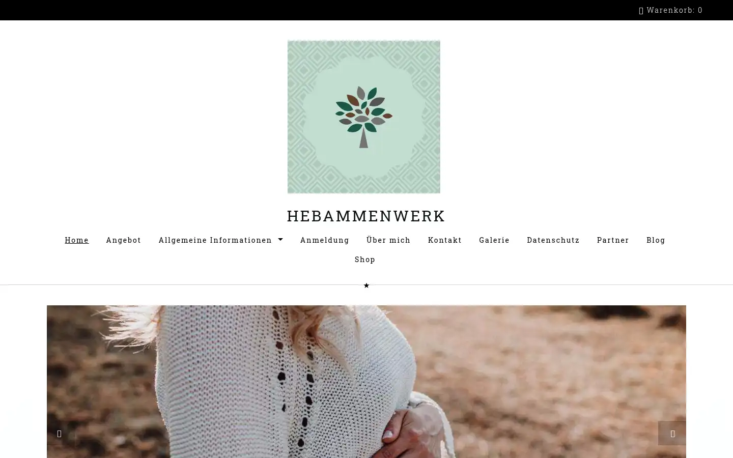 Screenshot of hebammen-werk.ch