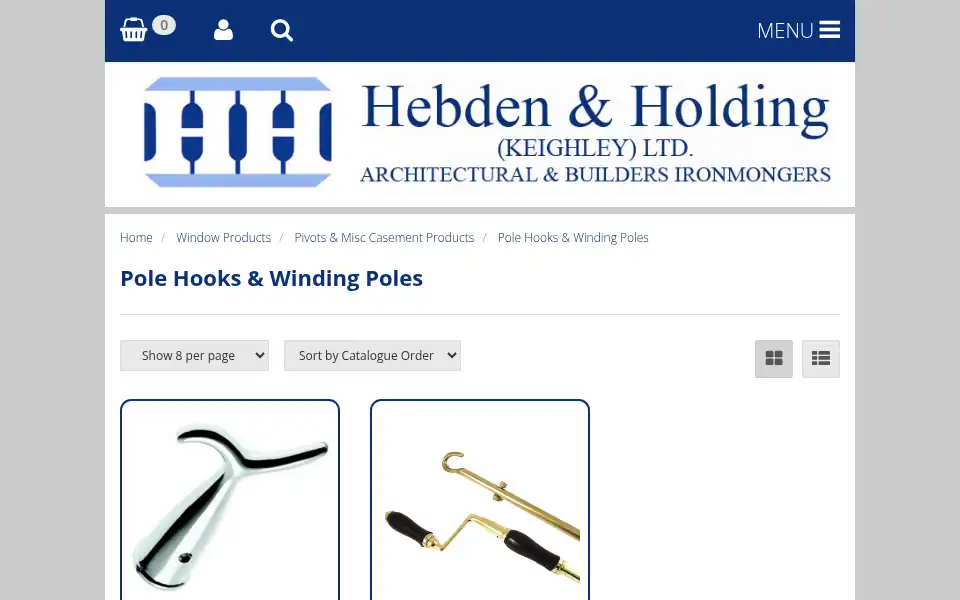 Screenshot of hebdenandholding.com
