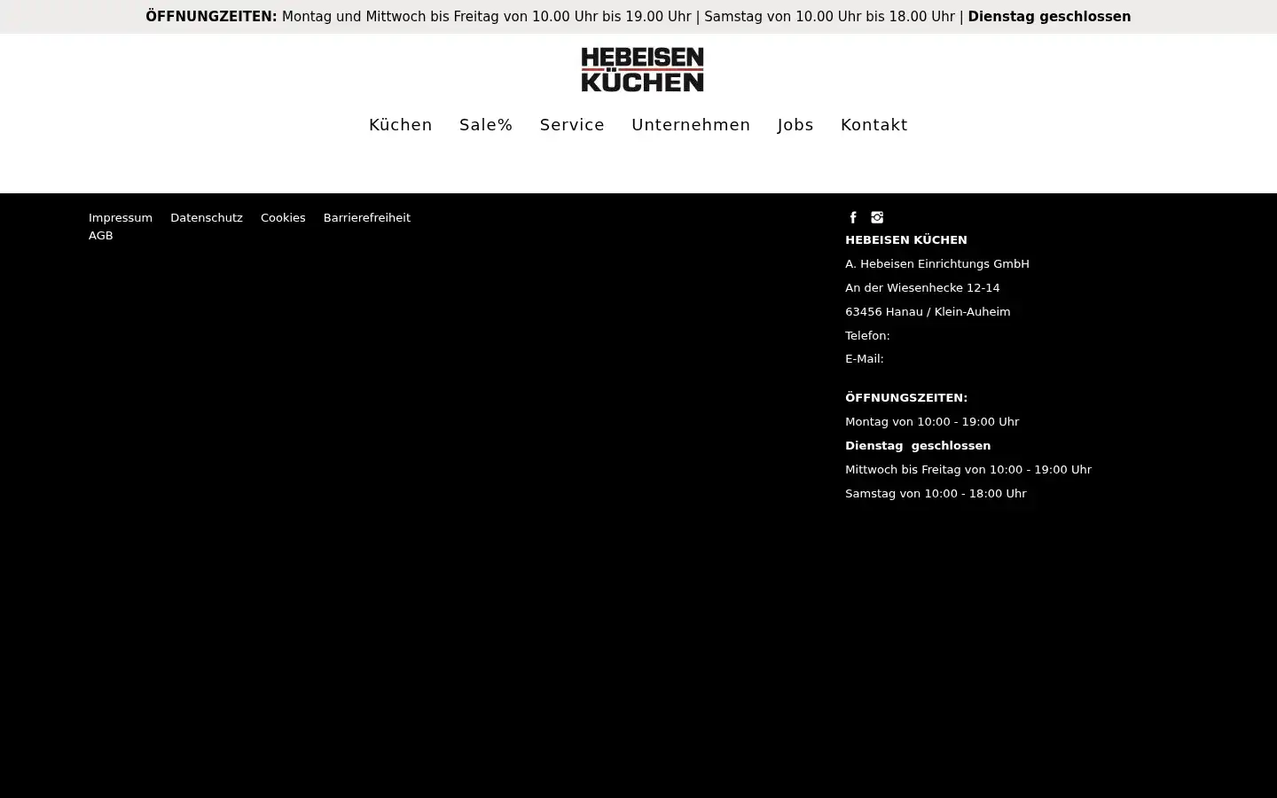 Screenshot of hebeisen.de