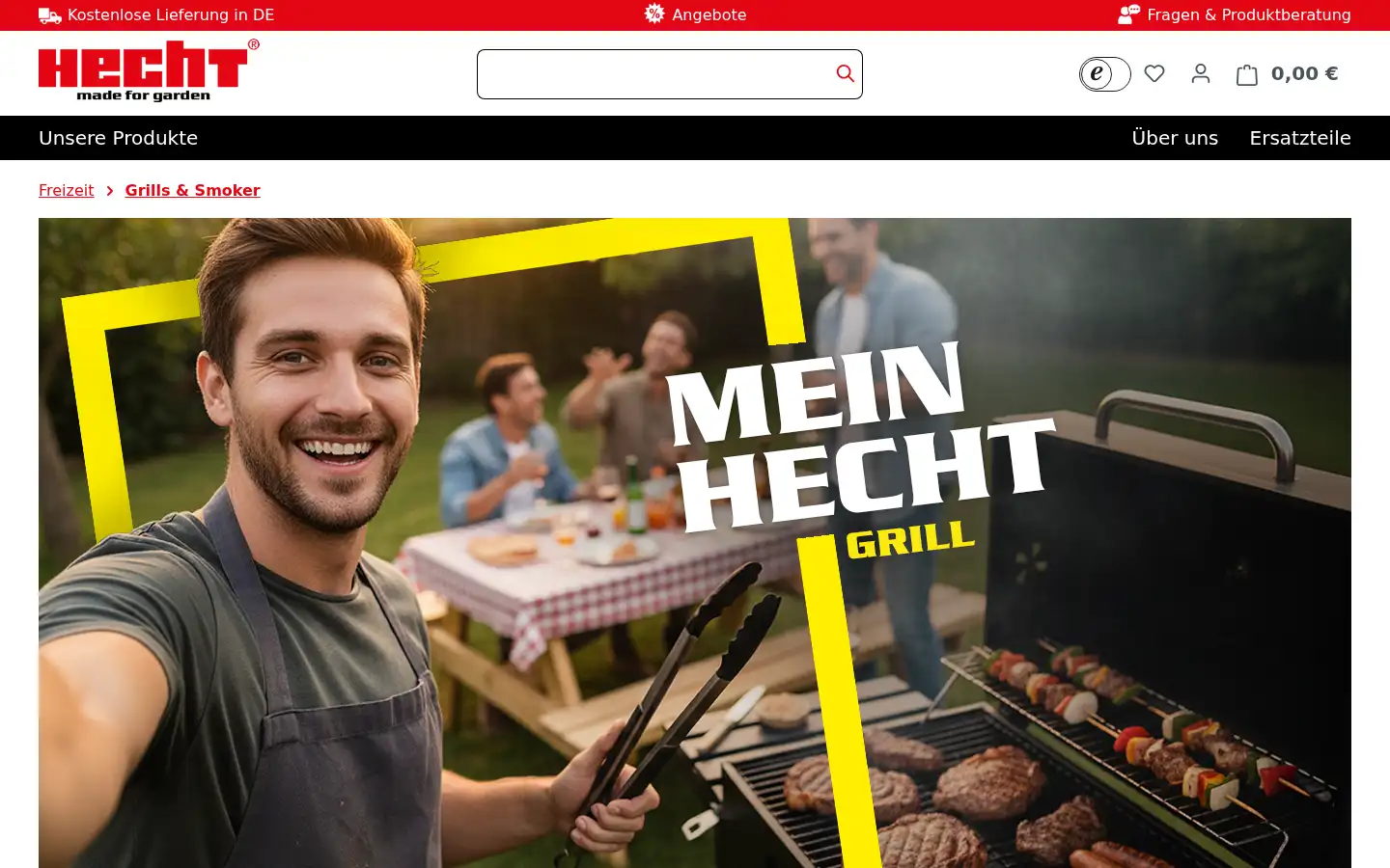 Screenshot of hecht-garten.de