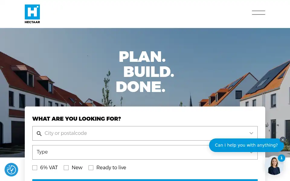Screenshot of hectaar.be