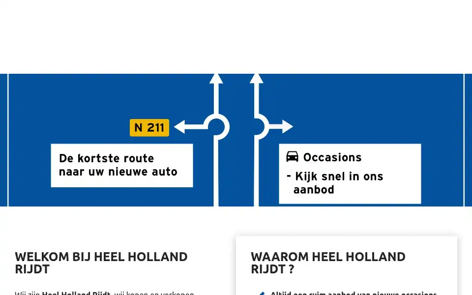 Screenshot of heelhollandrijdt.nl