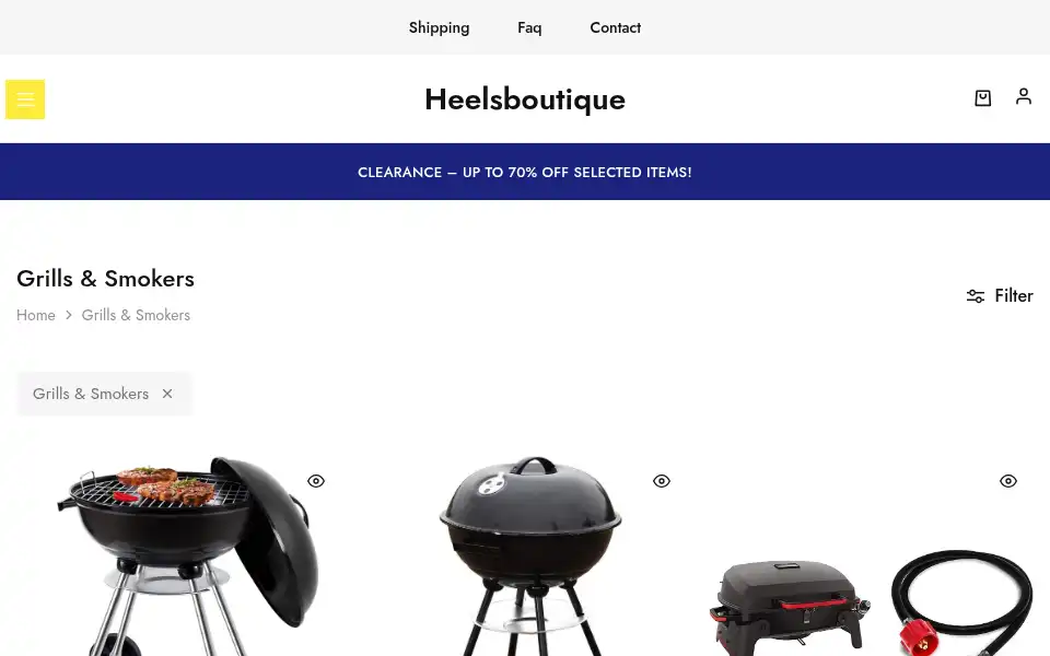 Screenshot of heelsboutique.co.uk