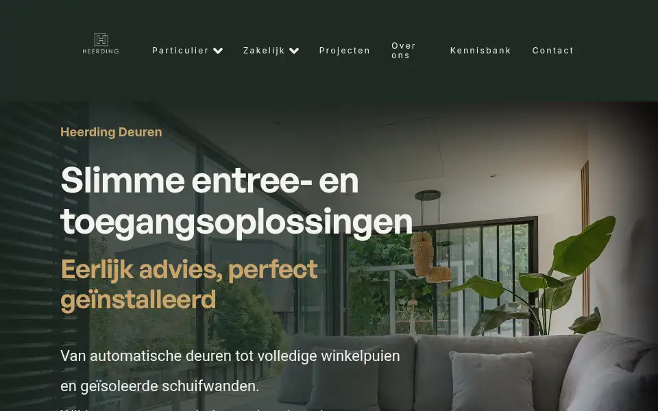 Screenshot of heerding-deuren.nl