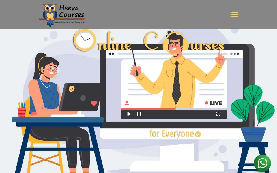 Screenshot of heevacourses.com