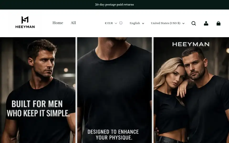 Screenshot of heeyman.com