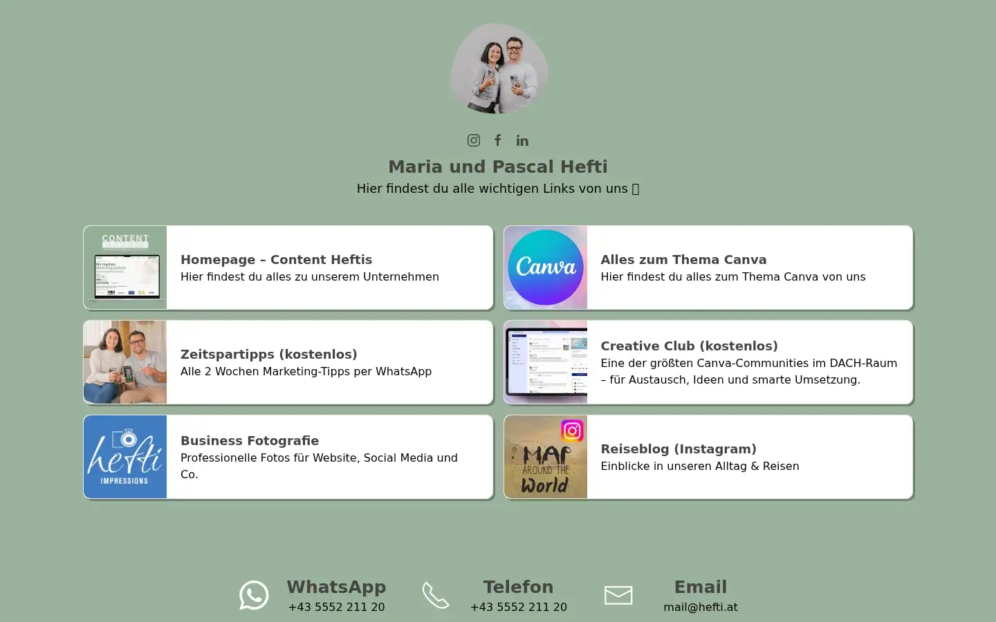 Screenshot of hefti.at