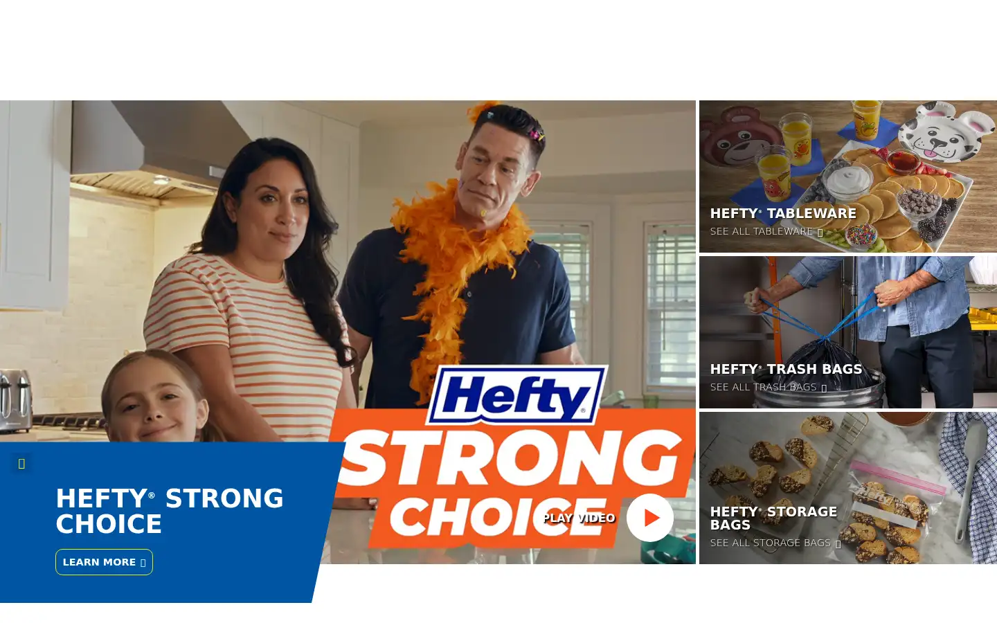 Screenshot of hefty.com