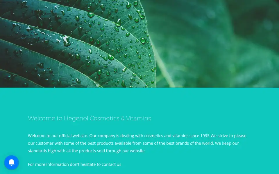Screenshot of hegenol.com.cy