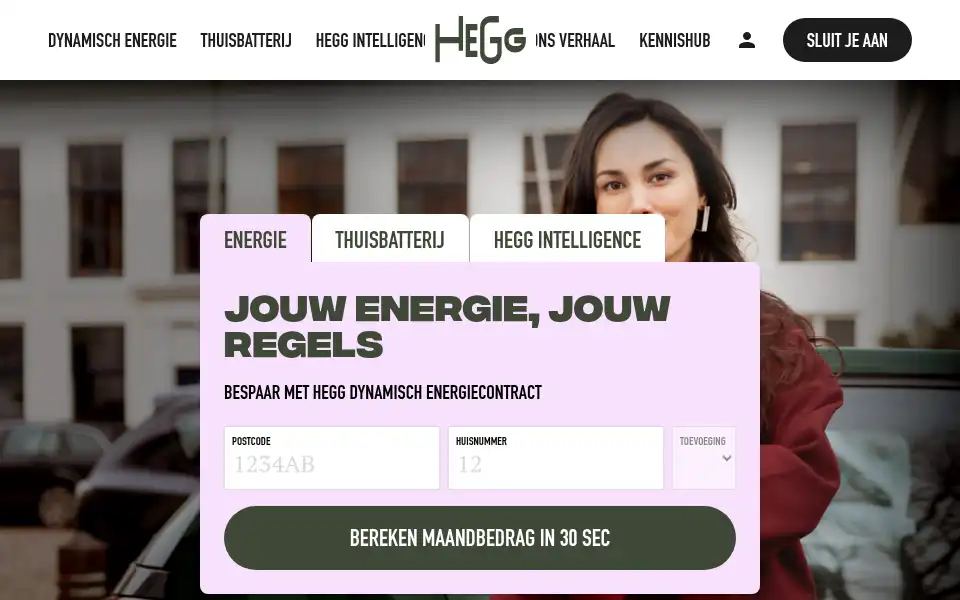 Screenshot of hegg.energy
