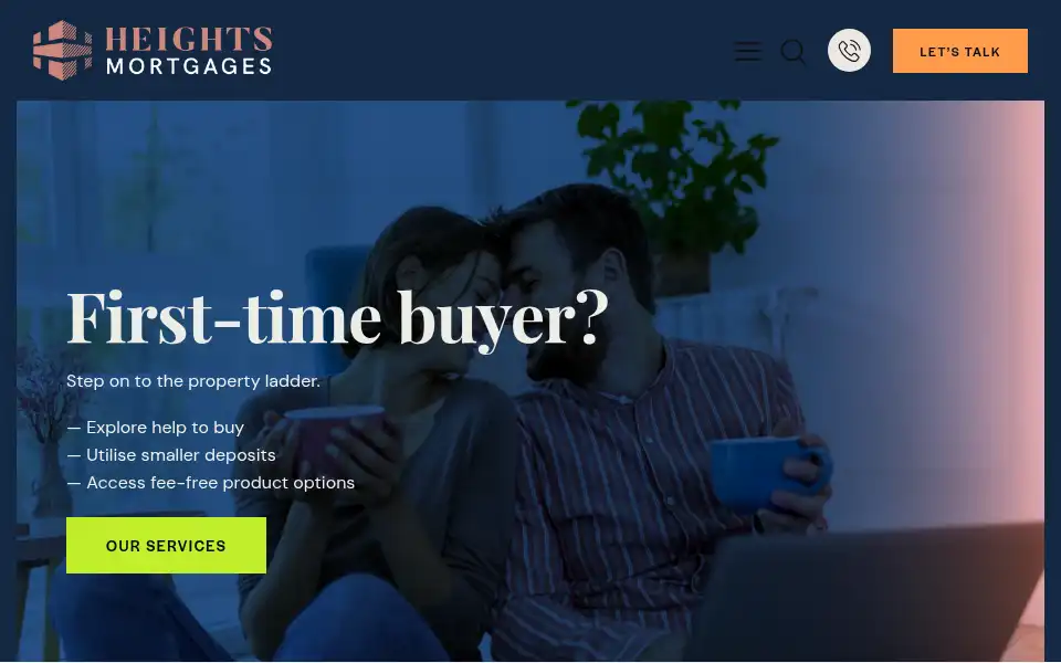 Screenshot of heightsmortgages.co.uk