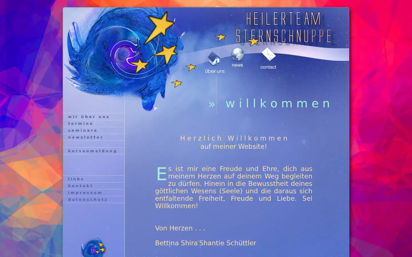 Screenshot of heilerteam-sternschnuppe.de