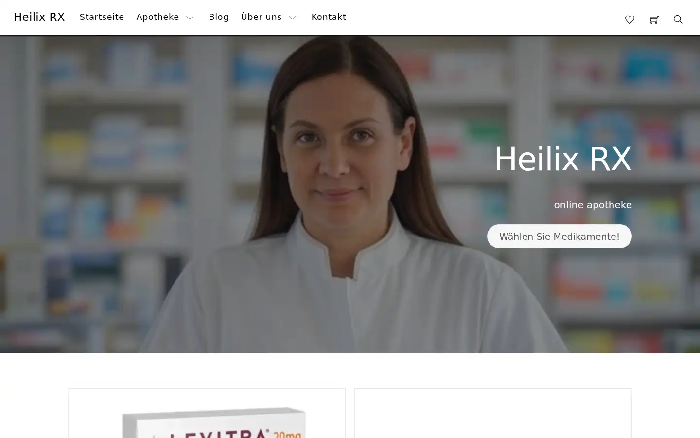 Screenshot of heilixrx.com