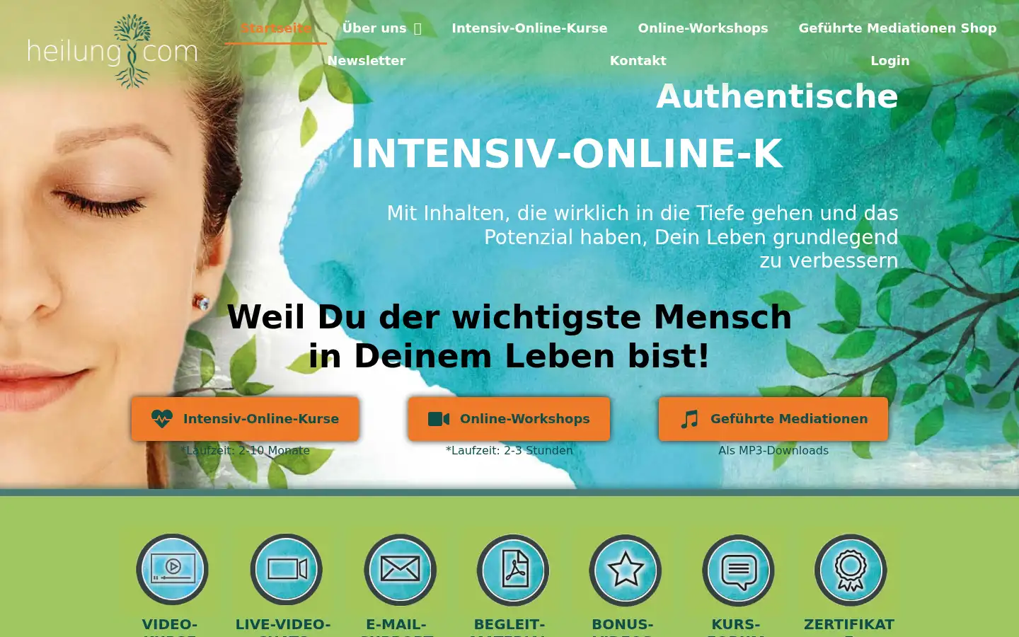 Screenshot of heilung.com