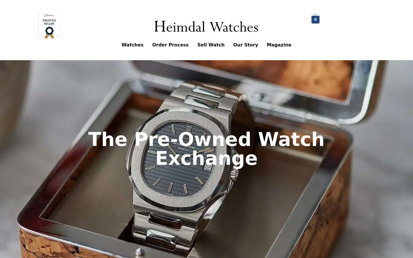 Screenshot of heimdalwatches.com