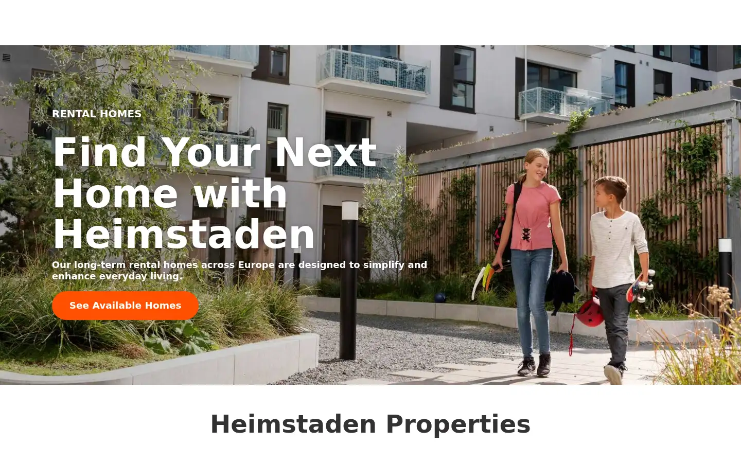 Screenshot of heimstaden.com