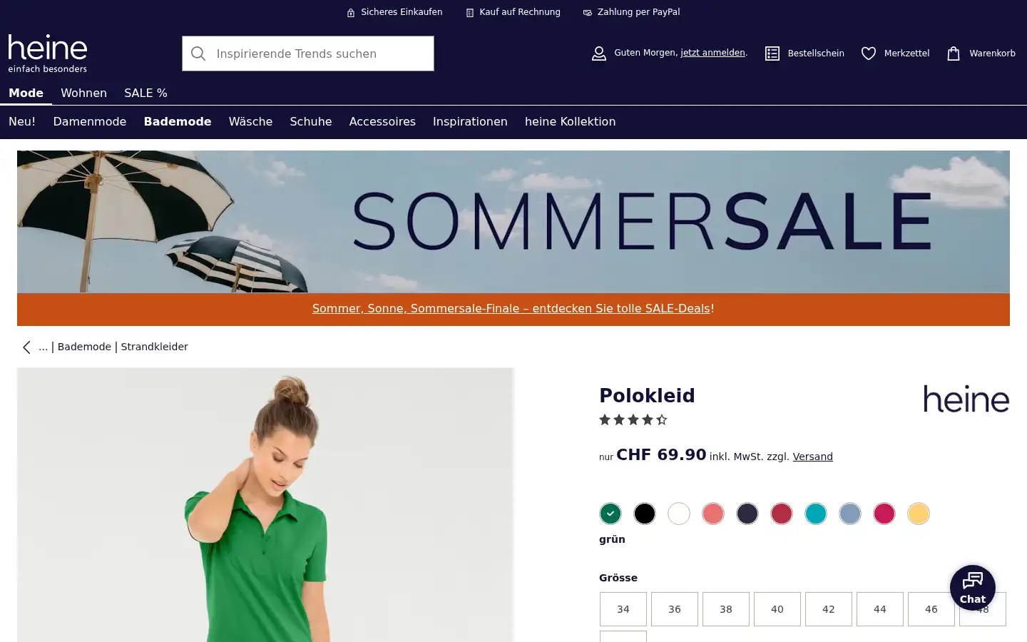 Screenshot of heine.ch