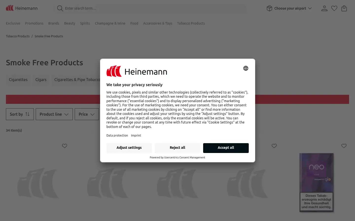 Screenshot of heinemann-shop.com