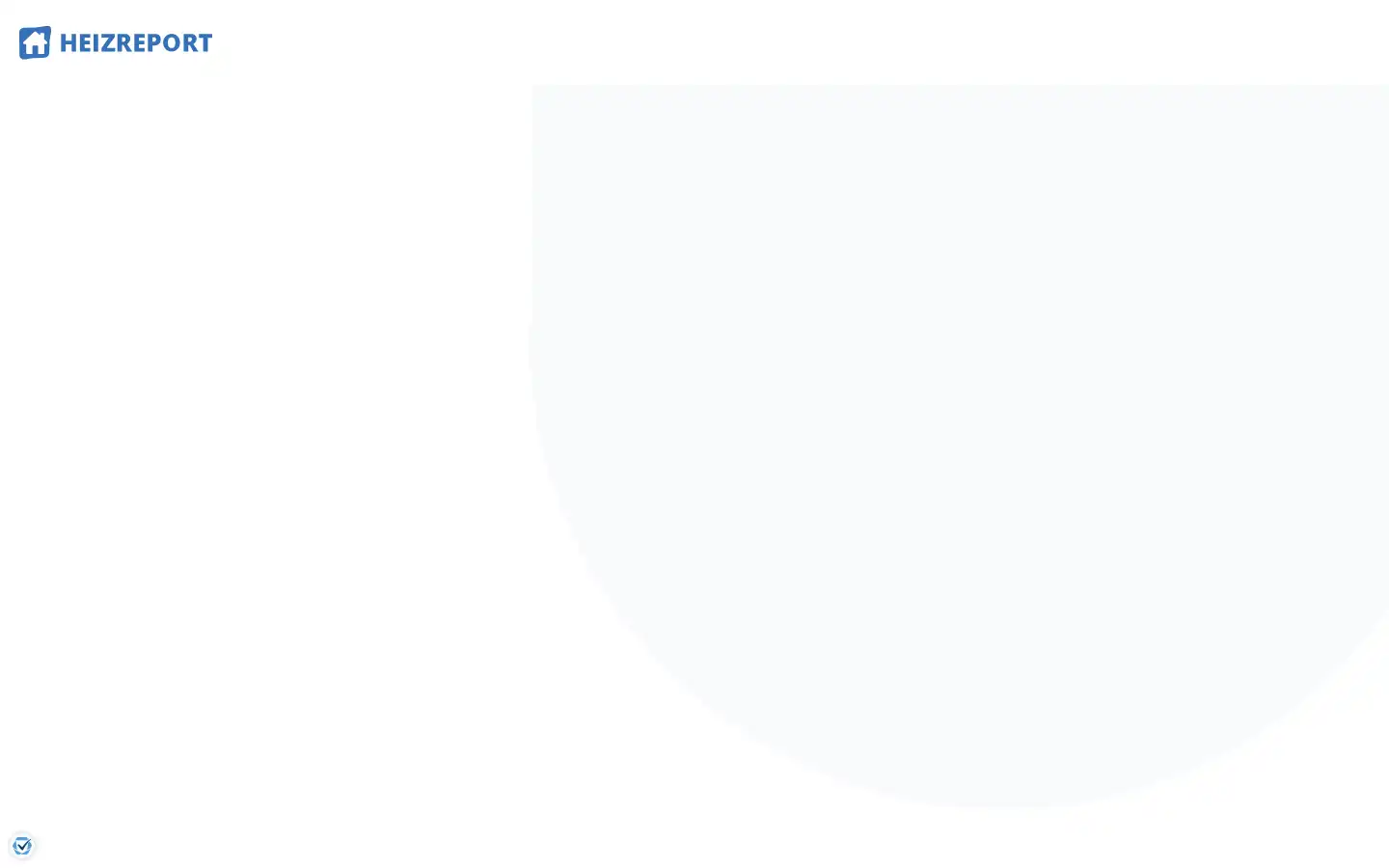 Screenshot of heizreport.de