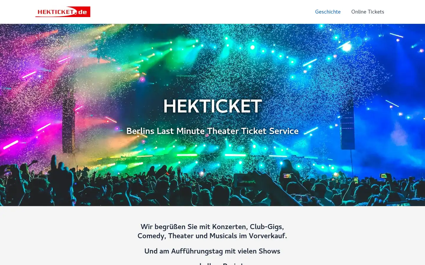 Screenshot of hekticket.de