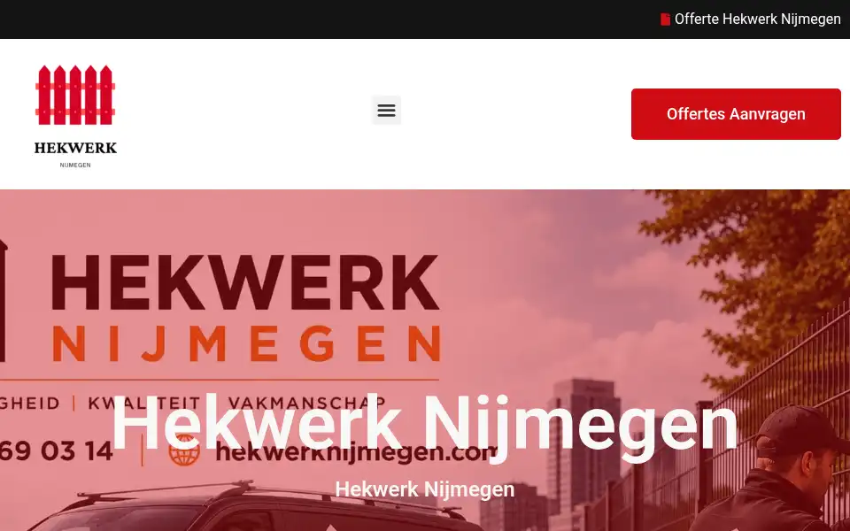 Screenshot of hekwerknijmegen.com