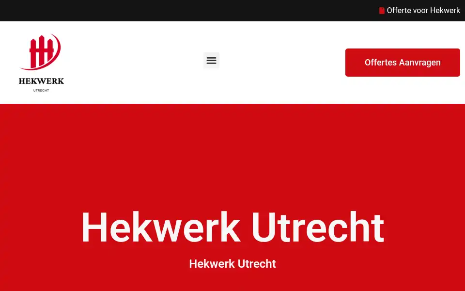 Screenshot of hekwerkutrecht.com