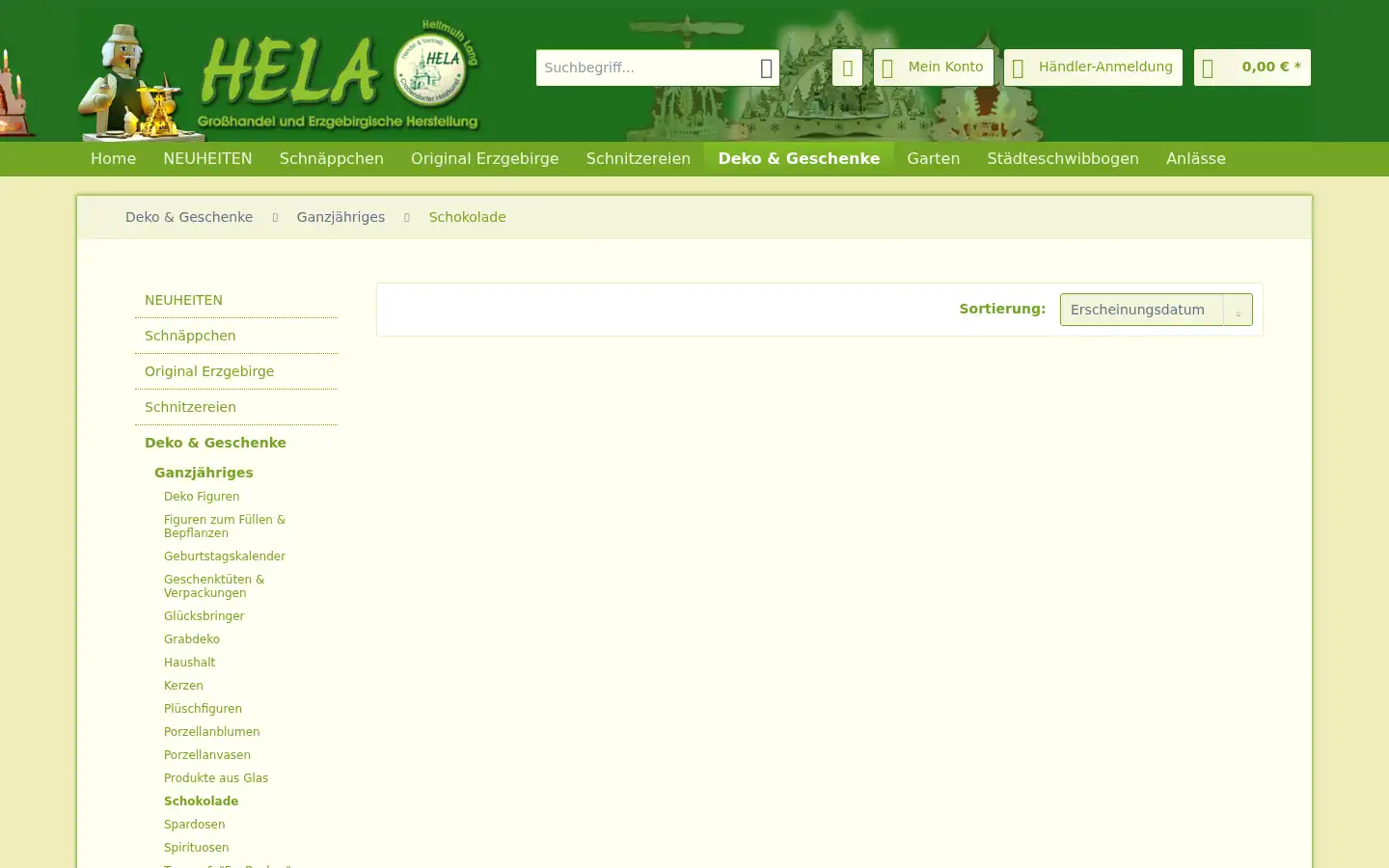 Screenshot of hela-geschenke.de