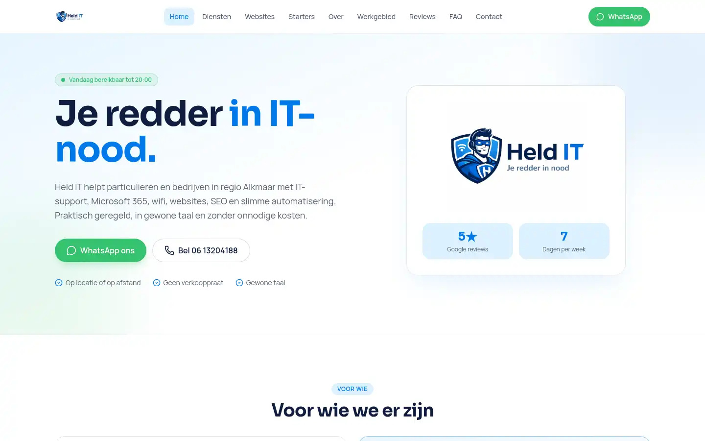 Screenshot of heldit.nl