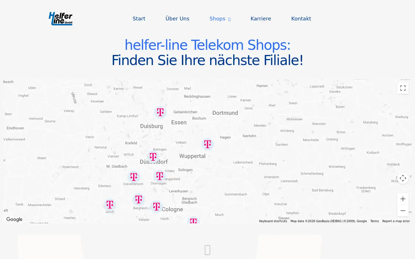 Screenshot of helferline.de