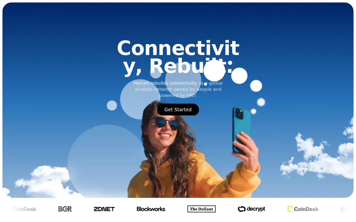 Screenshot of helium.com