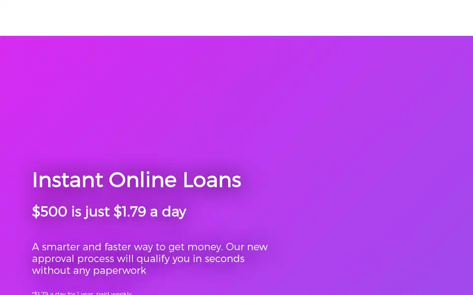 Screenshot of heliumloans.com