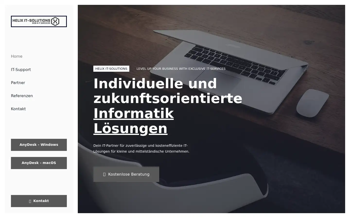 Screenshot of helix-it.ch