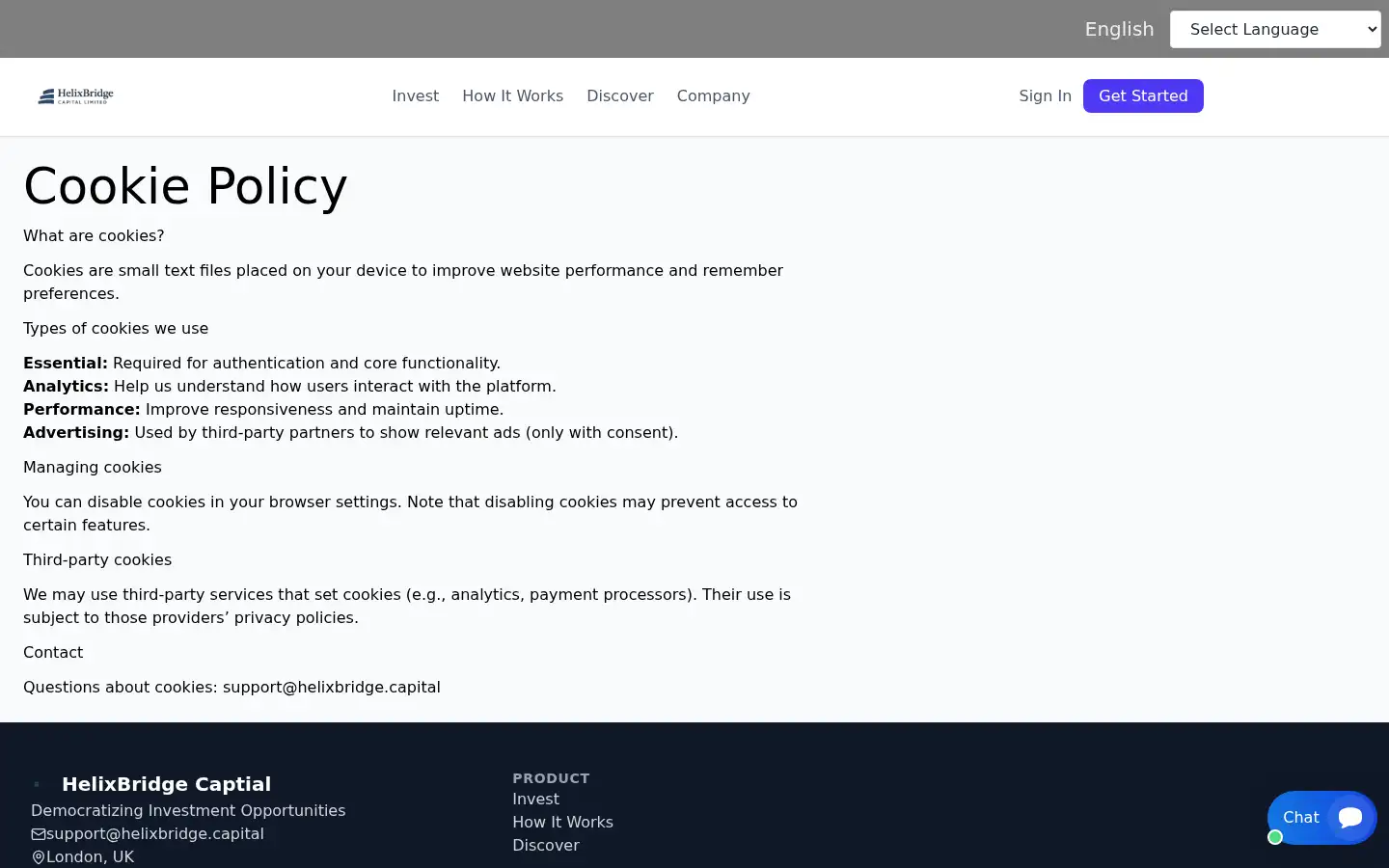 Screenshot of helixbridge.capital