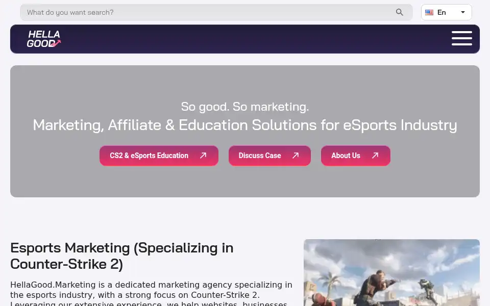 Screenshot of hellagood.marketing