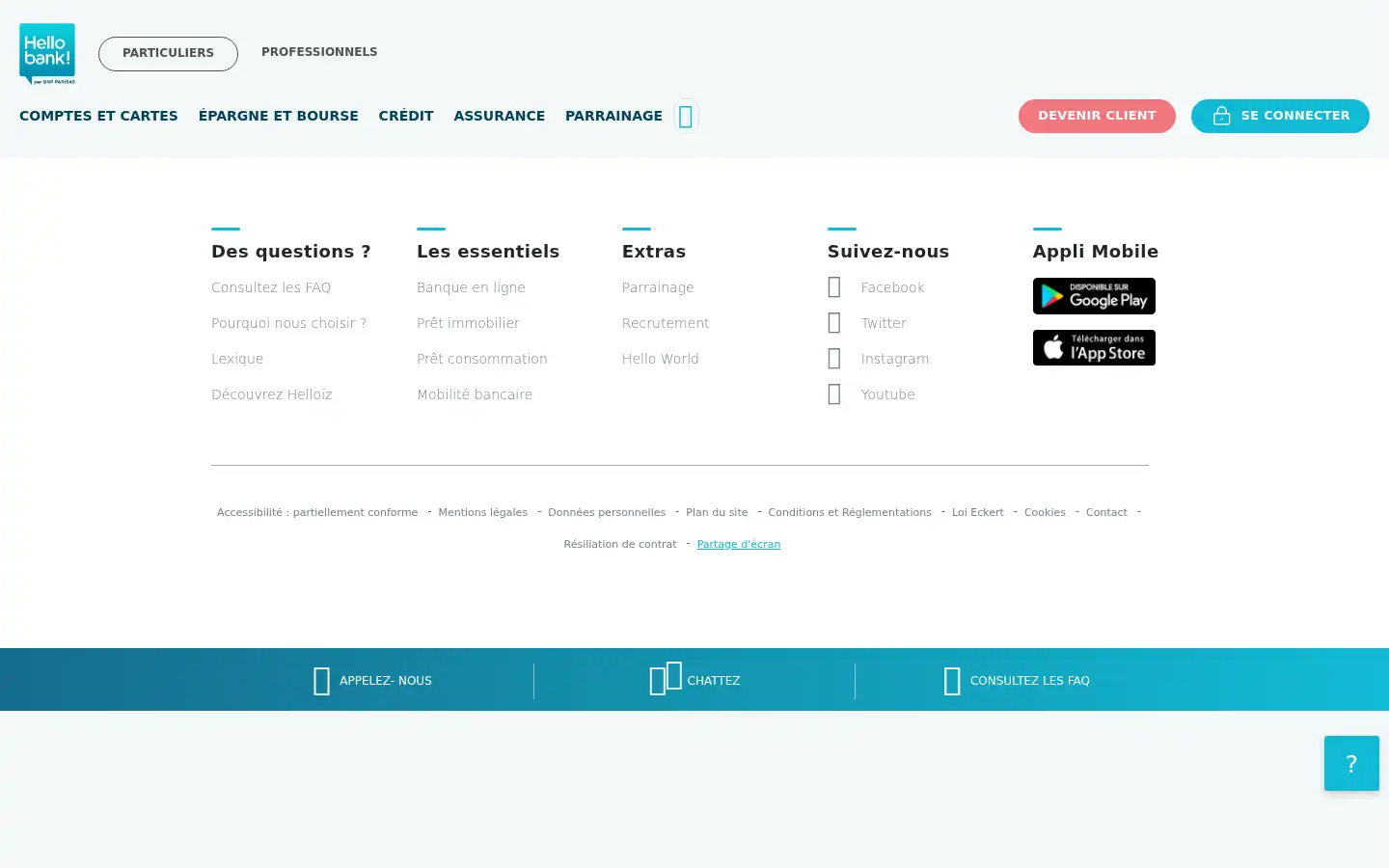 Screenshot of hellobank.fr