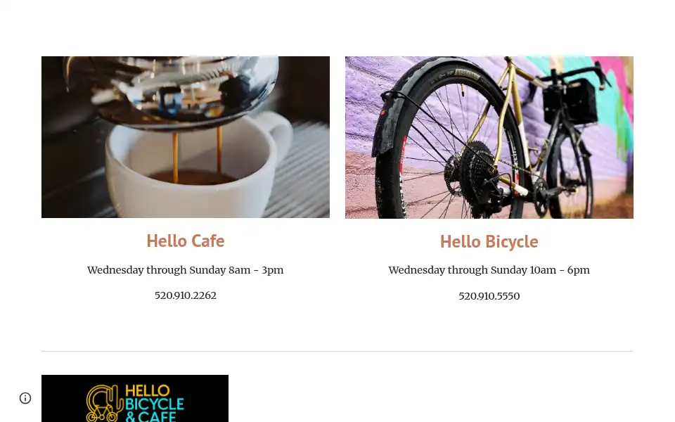 Screenshot of hellobicycle.com
