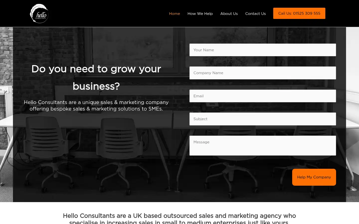 Screenshot of helloconsultants.co.uk