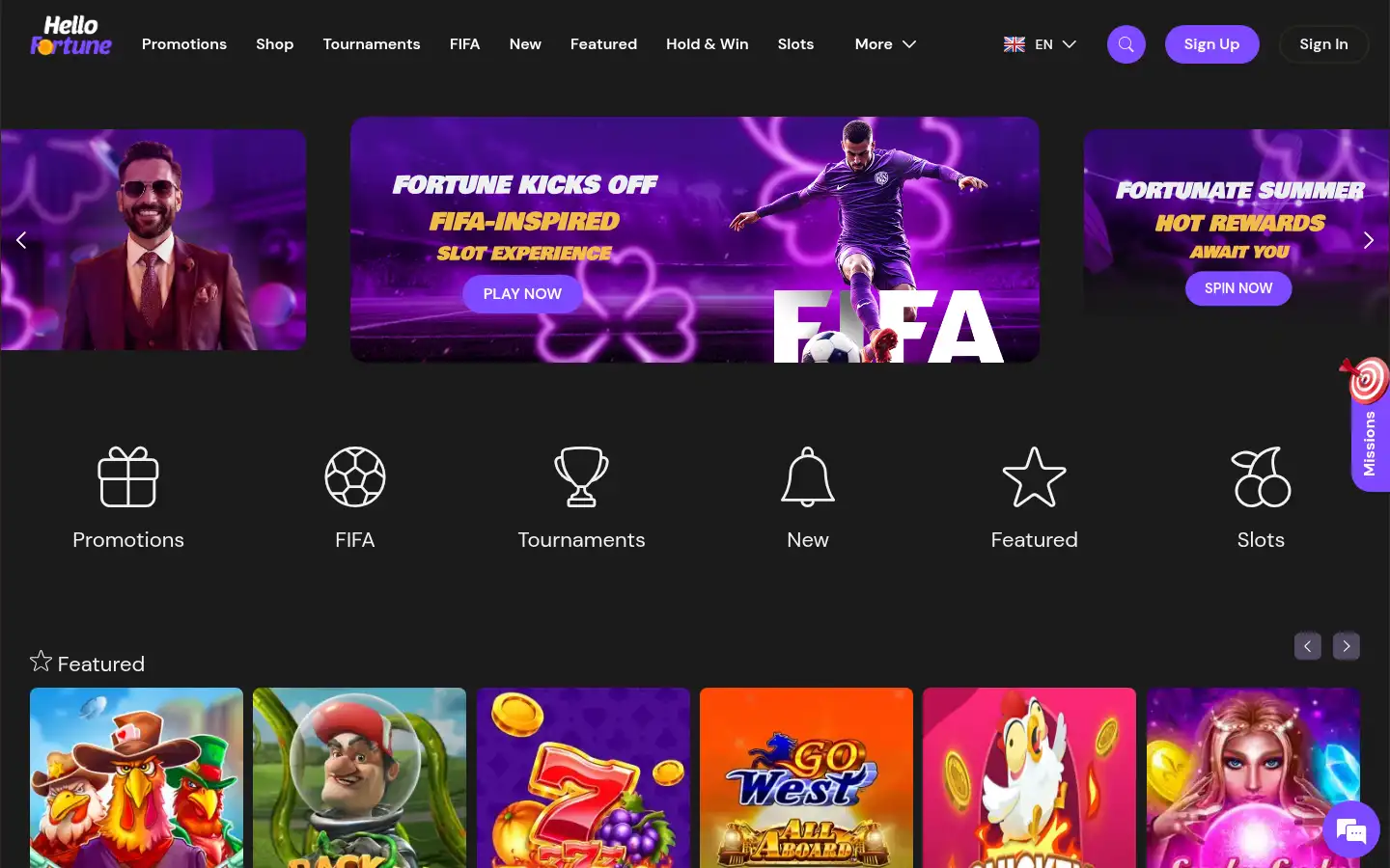 Screenshot of hellofortune.com