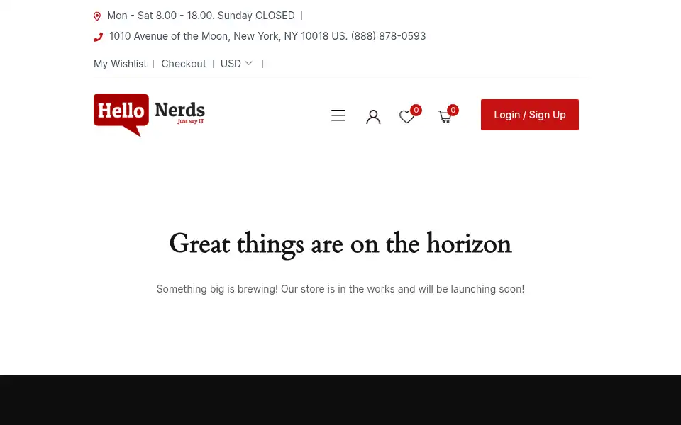 Screenshot of hellonerds.ca