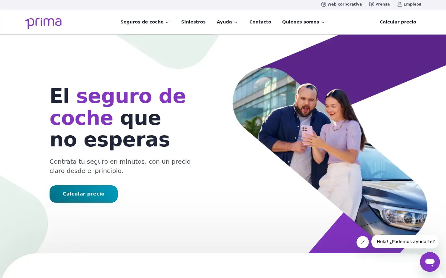 Screenshot of helloprima.es