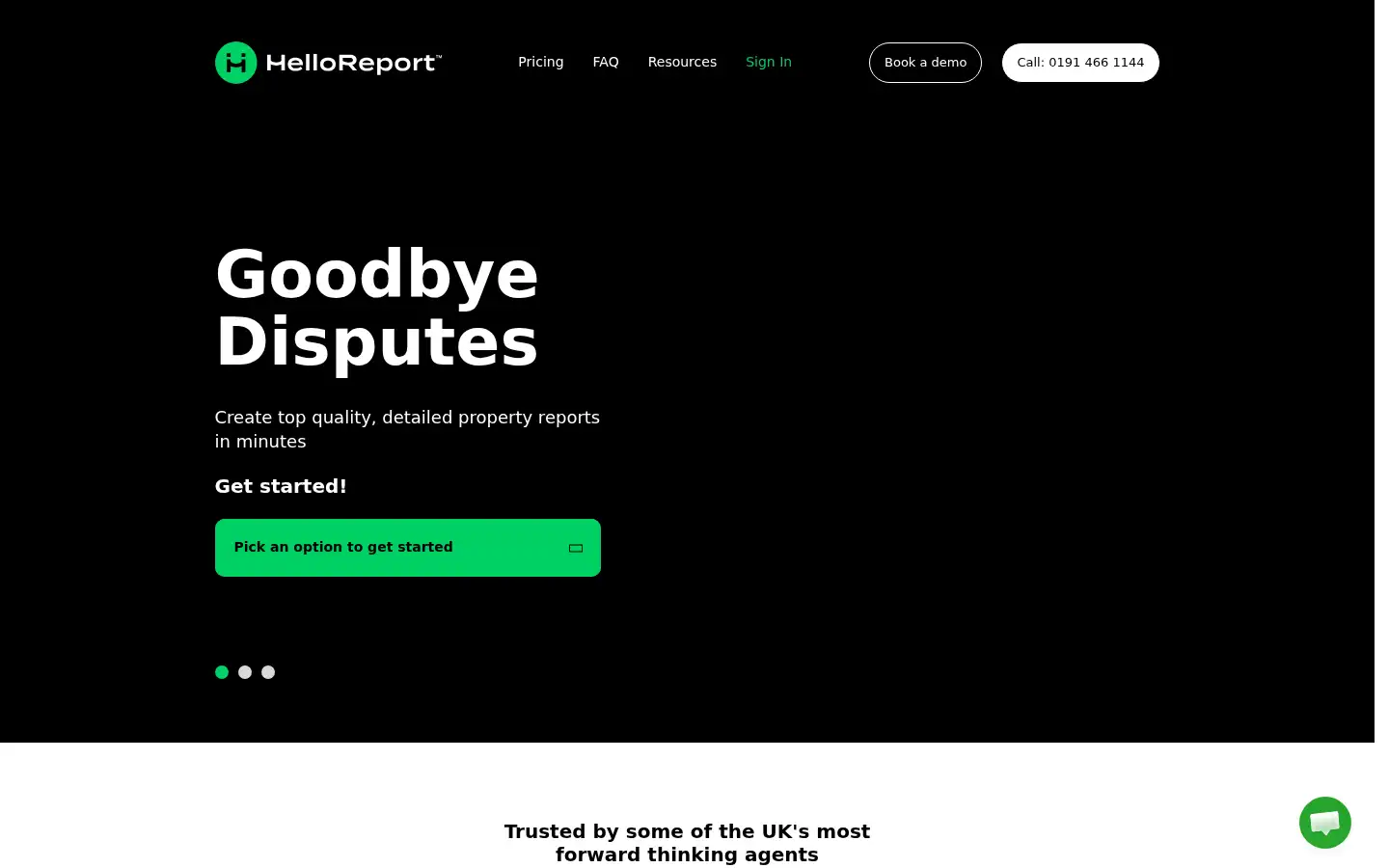 Screenshot of helloreport.co.uk