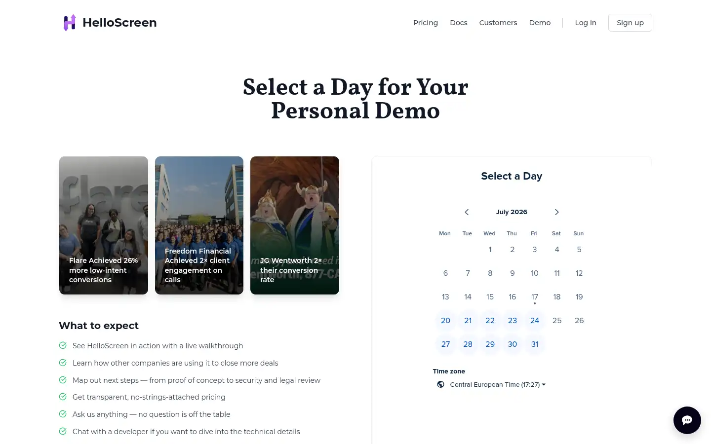 Screenshot of helloscreen.com