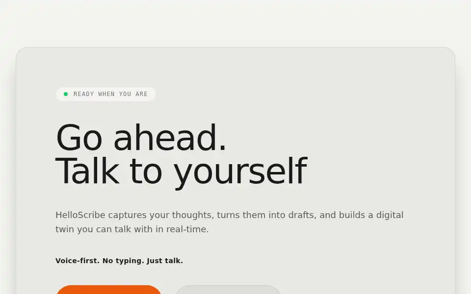 Screenshot of helloscribe.ai